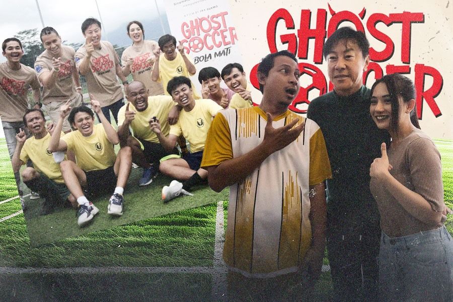 Film Ghost Soccer: Bola Mati menampilkan Shin Tae-yong sebagai cameo (Yusuf/Skor.id).