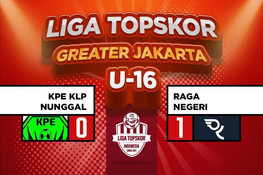 Raga Negeri mengalahkan KPE KLP Nunggal dalam Liga TopSkor U-16. (M.Yusuf/Skor.id)