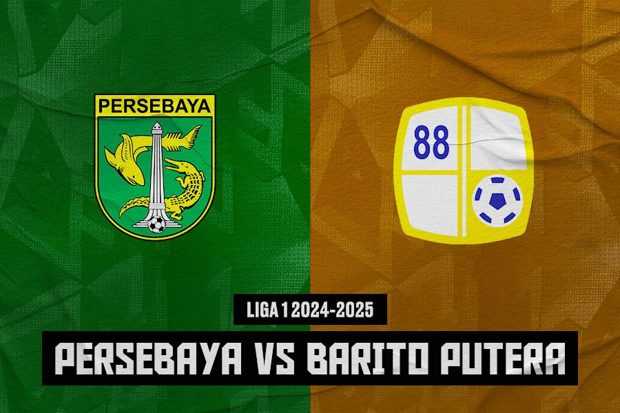 Persebaya vs Barito Putera. (Jovi Arnanda/Skor.id)