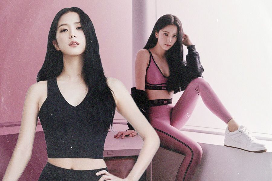 Jisoo mengenakan pakaian Alo Yoga yang sporty (Jovi Arnanda/Skor.id).