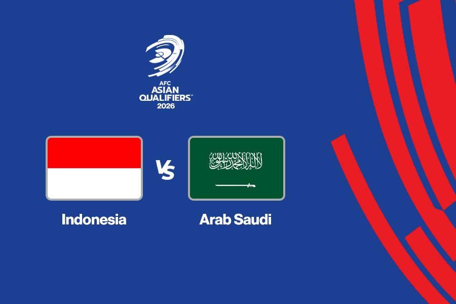 Timnas Indonesia vs Arab Saudi di Kualifikasi Piala Dunia 2026 zona Asia. (Grafis: Deni Sulaeman/Skor.id)
