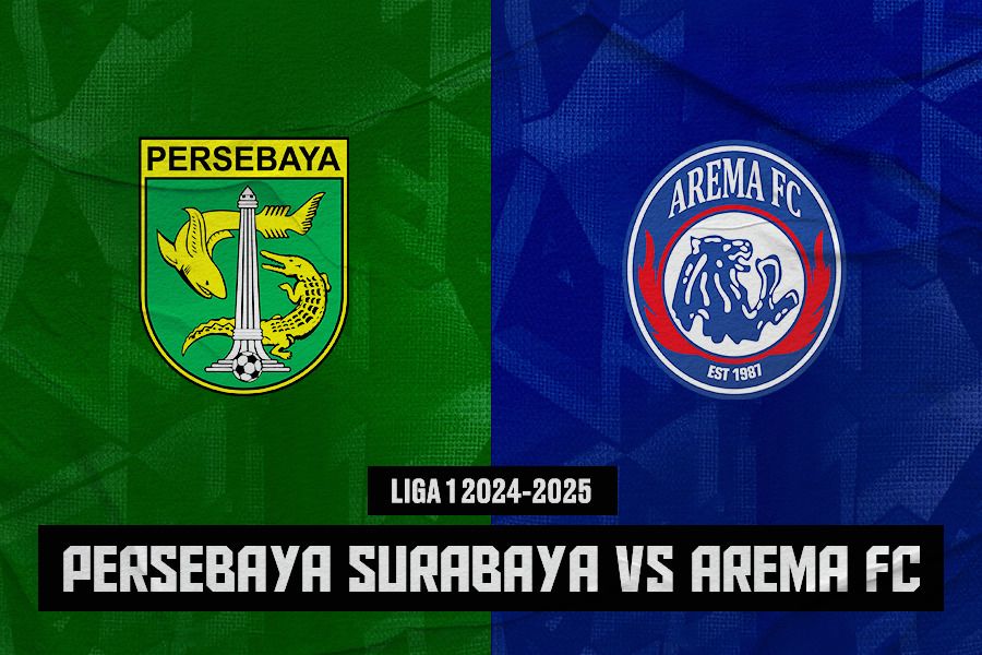 Persebaya Surabaya vs Arema FC. (Jovi Arnanda/Skor.id)