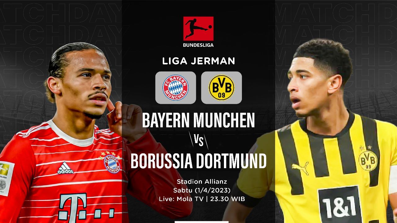 Head to Head Bayern Munchen vs Borussia Dortmund: Die Roten Unggul Jauh 