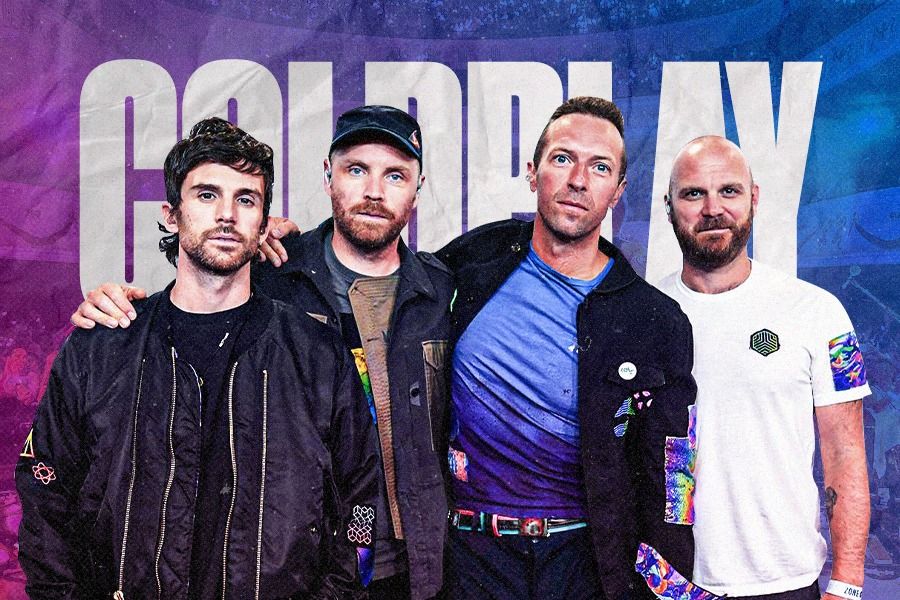 Grup band Coldplay (Dede Sopatal Mauladi/Skor.id).