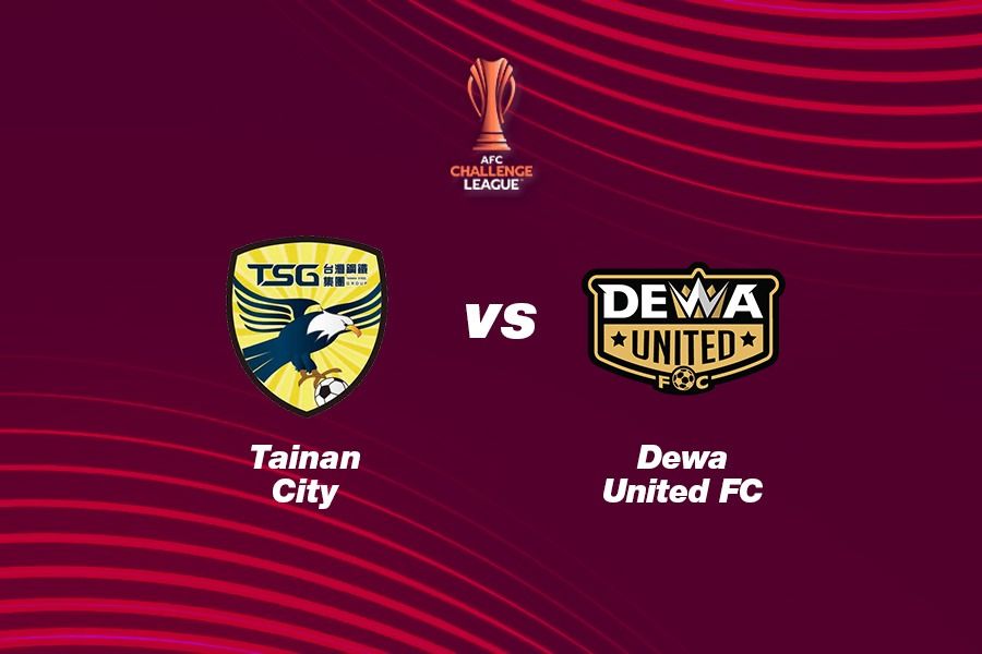 Tainan City vs Dewa United di AFC Challenge League 2025-2026. (Grafis: Kevin Bagus Prinusa/Skor.id)