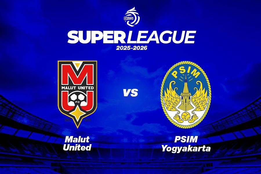 Malut United vs PSIM Yogyakarta di Super League 2025-2026. (Grafis: Kevin Bagus Prinusa/Skor.id)