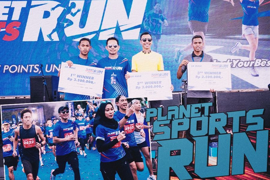 Beberapa momen dalam lomba lari Planet Sports Run yang digelar 10 Desember 2023 lalu di ICE BSD (Rahmat Ari Hidayat/Skor.id)