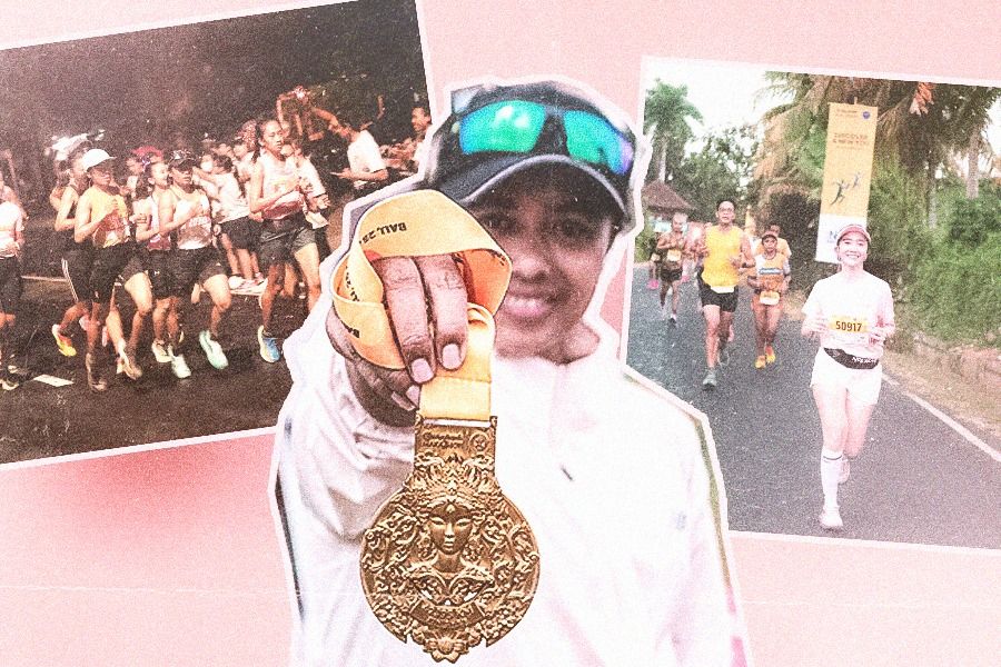 New Balance menyertakan influencer dan atletnya dalam Maybank Marathon 2024 (Rahmat Ari Hidayat/Skor.id).