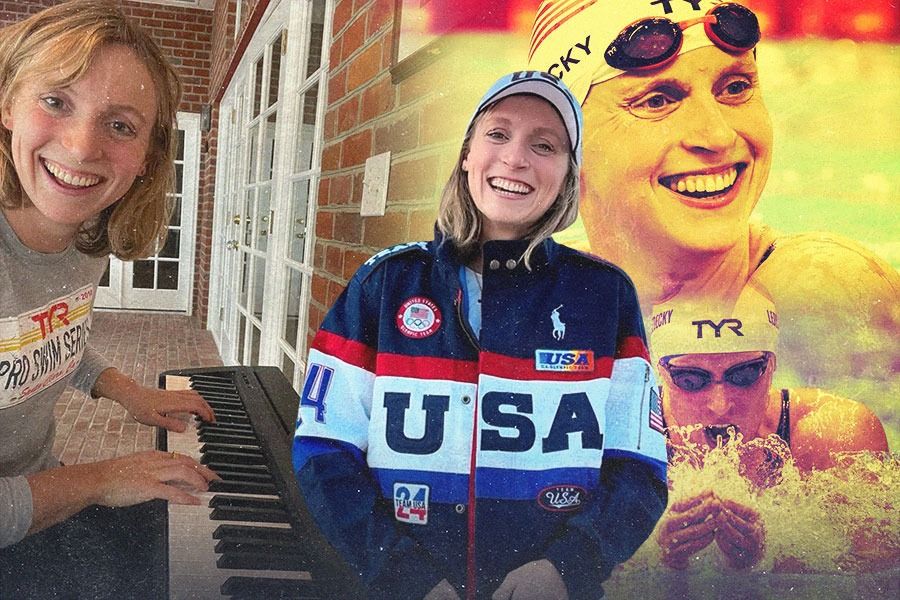 Perenang andalan Amerika Serikat, Katie Ledecky, pandai bermain piano dan saksofon (Yusuf/Skor.id).