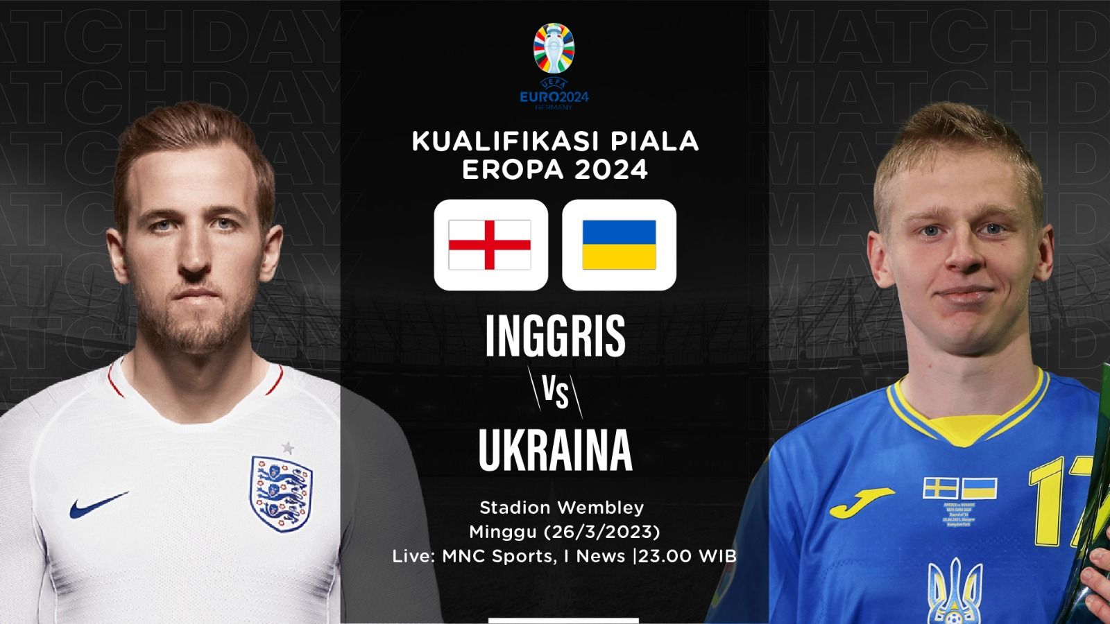 Cover laga Inggris vs Ukraina di kualifikasi Euro 2024, Minggu (26/3/2023) malam WIB. (Deni Sulaeman/Skor.id)
