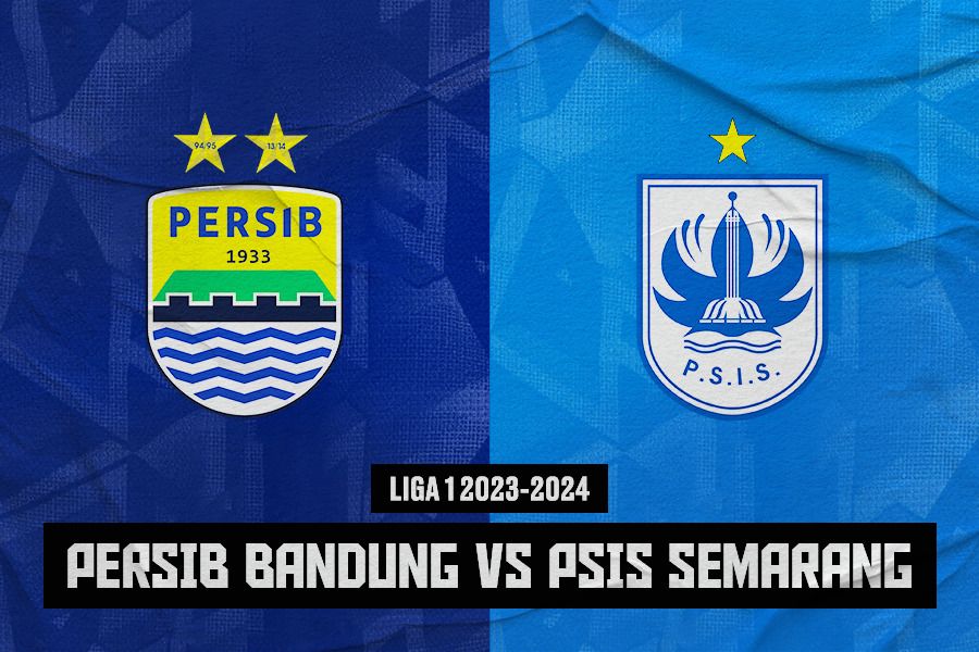Pertandingan Persib Bandung vs PSIS Semarang pada pekan ke-26 Liga 1 2023-2024. (Jovi Arnanda/Skor.id)