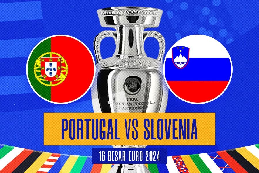 Laga Portugal kontra Slovenia yang berlangsung Selasa (2/7/2024) pukul 02.00 WIB nanti menyajikan sejumlah fakta menarik (Hendy Andika/Skor.id).
