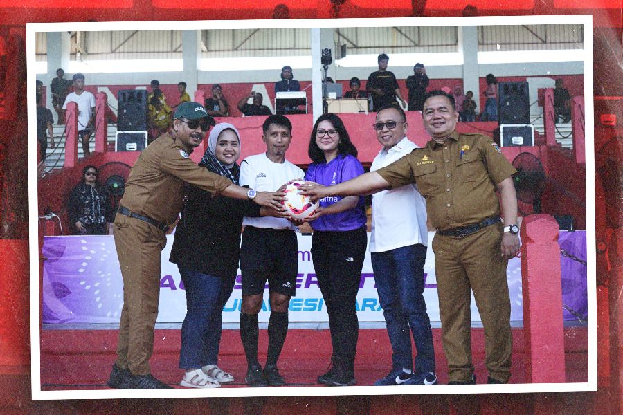 Amartha Soeratin U-13 Sulawesi Barat 2024. (Foto: Dok. Kominfo Polewali Mandar/Grafis: Jovi Arnanda/Skor.id)