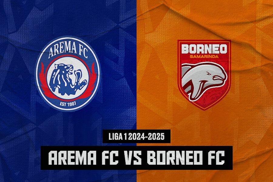 Arema vs Borneo FC. (Jovi Arnanda/Skor.id)