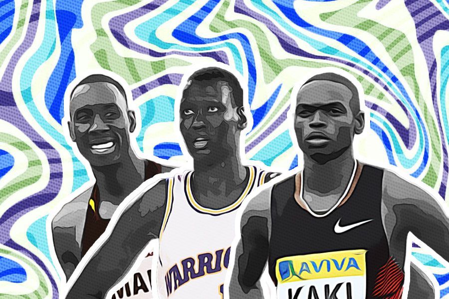 Tiga atlet terbaik Sudan, Ismail Ahmed Ismail, Manute Bol, Abubaker Kaki Khamis. (Hendy AS/Skor.id)