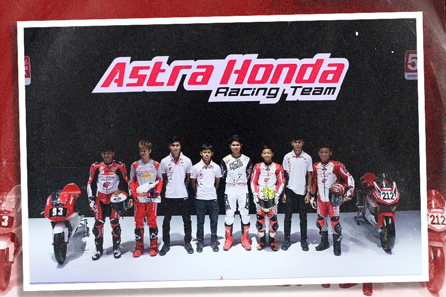 Inilah deretan pembalap muda Astra Honda Racing Team yang akan tampil di berbagai ajang balapan tahun ini (Jovi Arnanda/Skor.id).