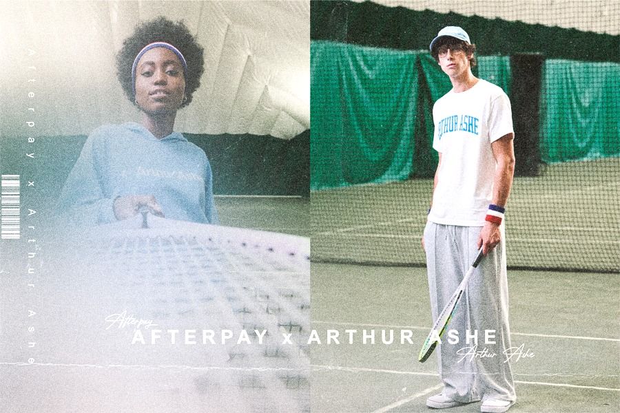 Pakaian tenis kolaborasi Afterpay x Arthur Ashe (Rahmat Ari Hidayat/Skor.id).