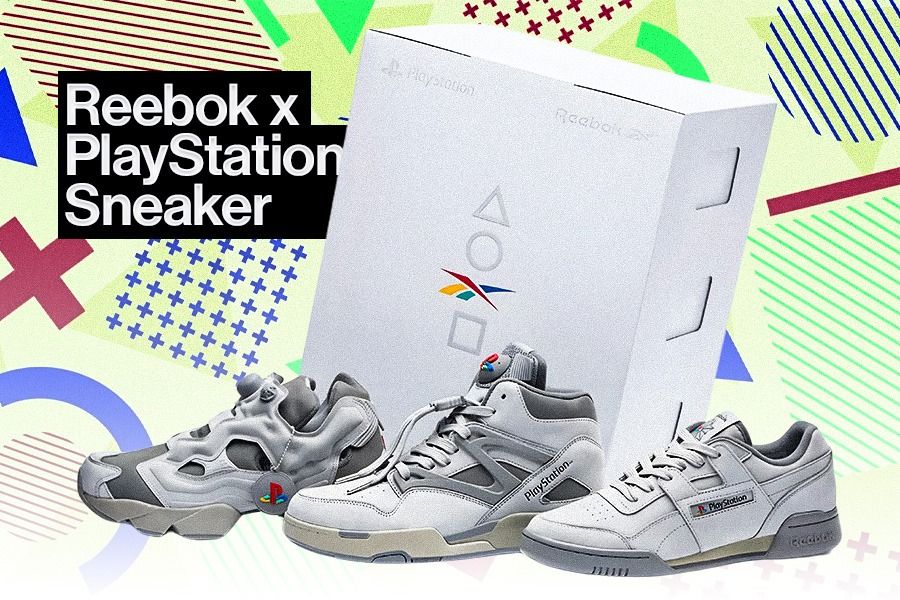 Sneaker Kolaborasi Reebok x PlayStation. (Kevin Bagus Prinusa/Skor.id)