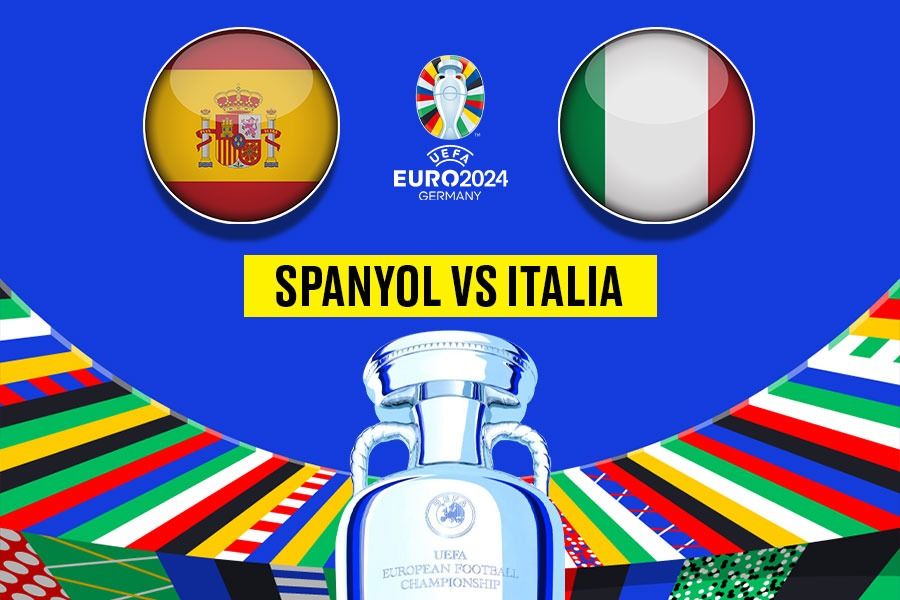 Laga big match Spanyol vs Italia tersaji Jumat (21/6/2024) dini hari pukul 02.00 WIB dalam lanjutan penyisihan Grup B Euro 2024 (Yusuf/Skor.id).