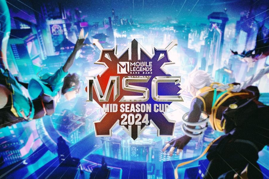 Turnamen Mobile Legends, MSC 2024, di Piala Dunia Esports alias Esports World Cup 2024. (Rahmat Ari Hidayat/Skor.id)