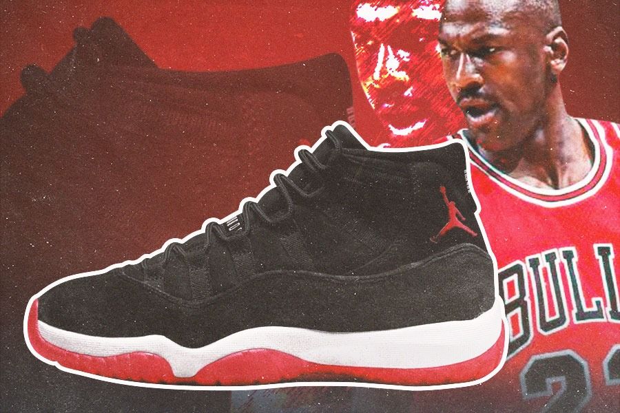 Air Jordan 11 Retro Bred Velvet Eksklusif untuk Wanita