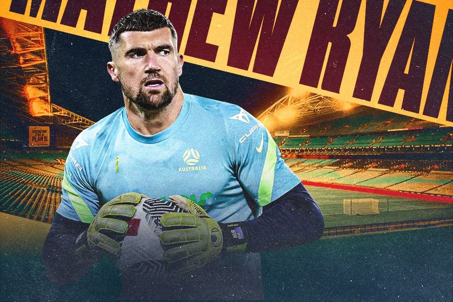 Kiper Timnas Australia, Mathew Ryan. (Yusuf/Skor.id)