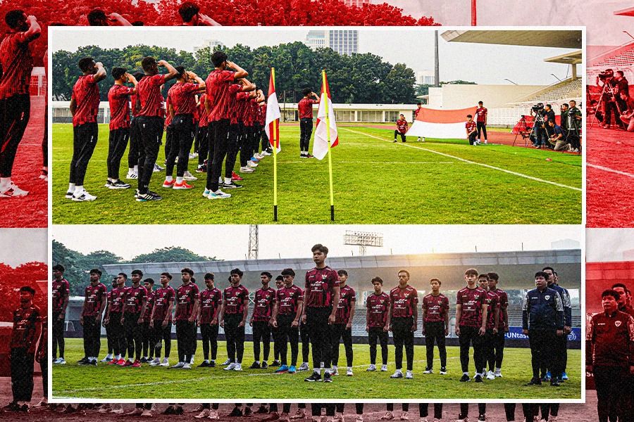 Gelar Upacara HUT RI ke-79, Timnas U-20 Indonesia Kenang Jasa Pahlawan