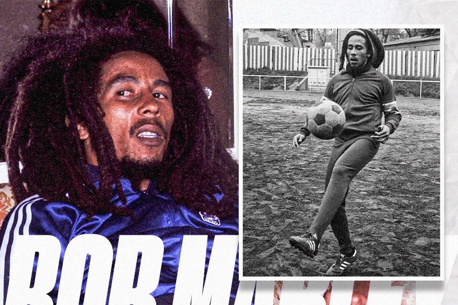 Bob Marley memiliki sisi lain dalam olahraga, yakni sebagai penggemar sepak bola dan Adidas (Dede Sopatal Mauladi/Skor.id).