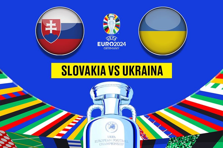 Laga lanjutan Grup E Euro 2024 Slovakia vs Ukraina berlangsung Jumat (21/6/2024) malam ini pukul 20.00 WIB (Yusuf/Skor.id).