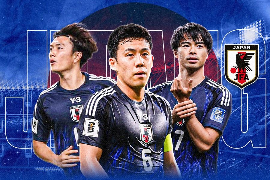 Tiga Pemain Timnas Jepang, Wataru Endo, Koki Ogawa, Kaoru Mitoma.