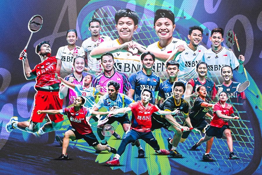 Skuad bulu tangkis Indonesia di Asian Games 2022
