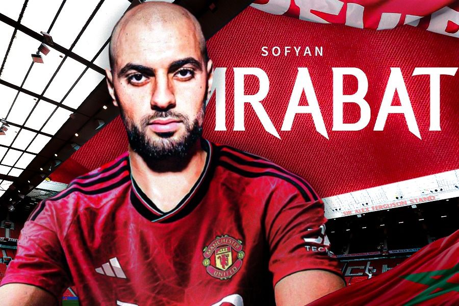 Gelandang internasional Maroko Sofyan Amrabat diharapkan mampu menjadi solusi problem Man United pada musim 2023-2024. (Rahmat Ari Hidayat/Skor.id) 