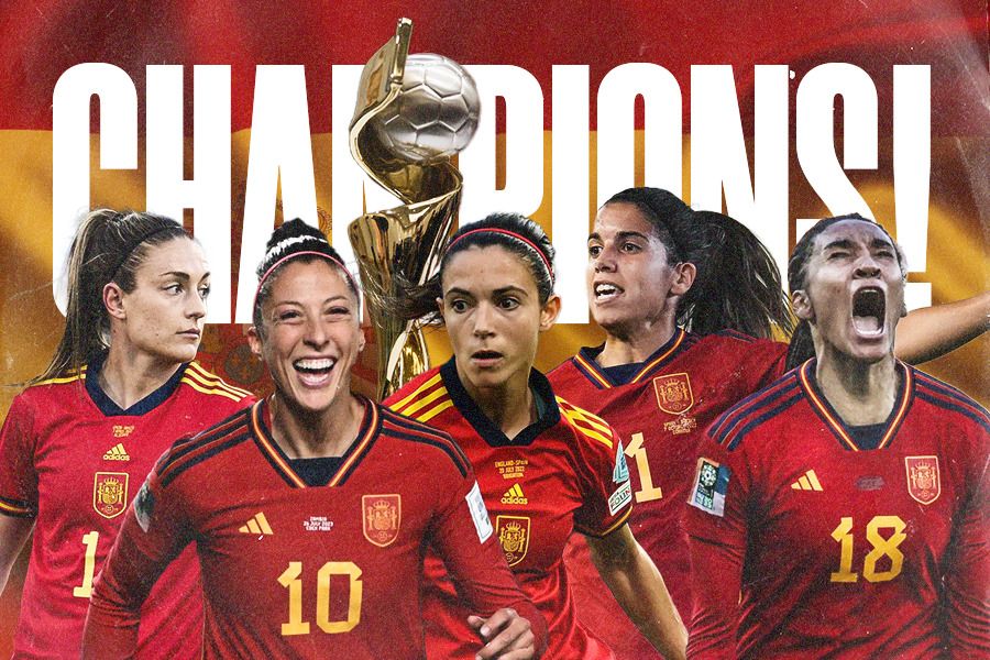  Alexia Putellas, Jennifer Hermoso, Aitana Bonmati, Alba Redondo, dan Salma Paralluelo menjadi pilar Spanyol memenangi Piala Dunia Wanita 2023. (Jovi Arnanda/Skor.id)