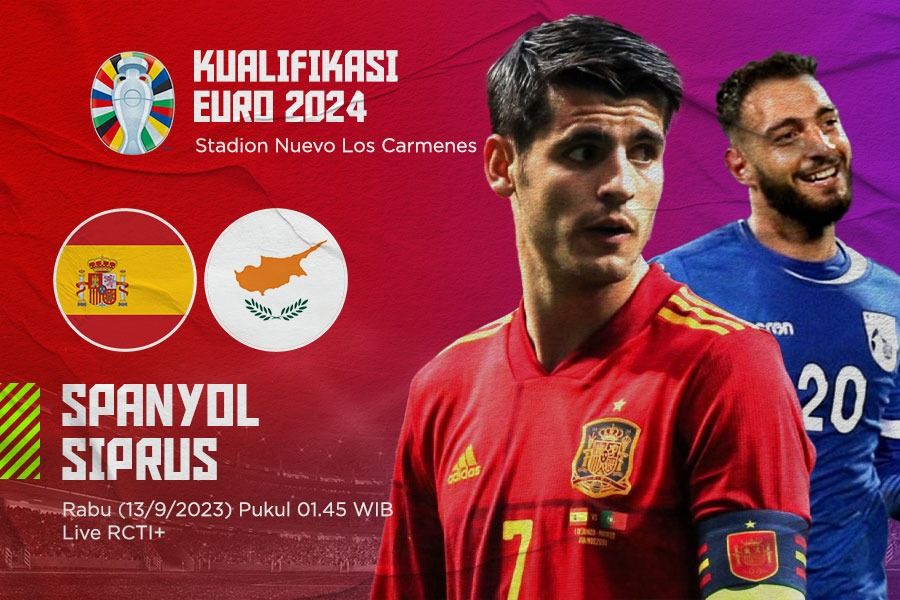 Pertandingan Kualifikasi Euro 2024 akan mempertemukan Spanyol vs Siprus, Rabu (13/9/2023) dini hari WIB. (M. Yusuf/Skor.id)