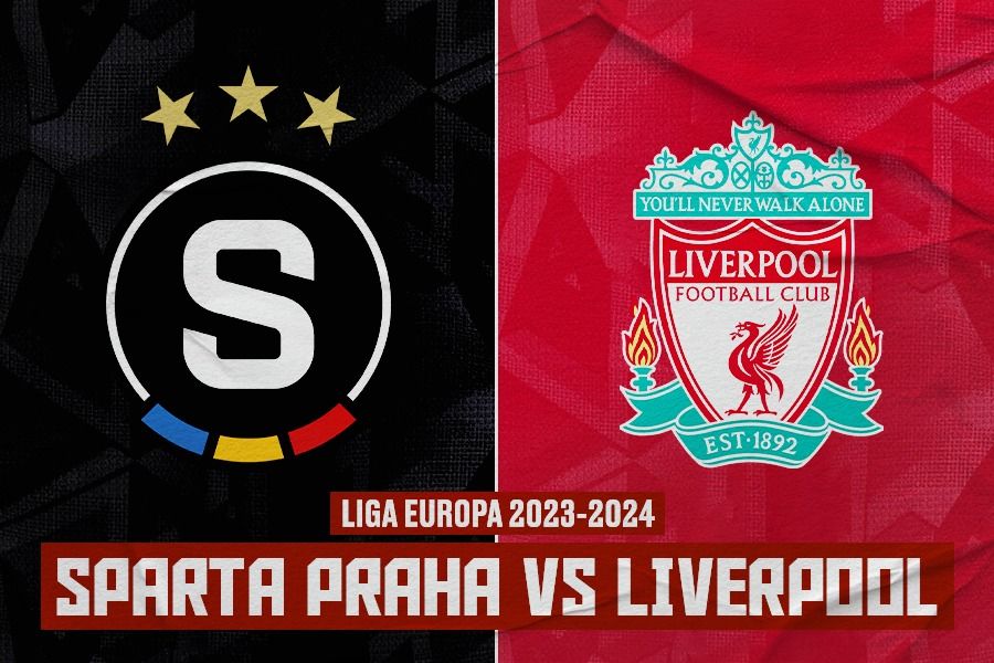 Laga Sparta Praha vs Liverpool di Liga Europa 2023-2024. (Rahmat Ari Hidayat/Skor.id).