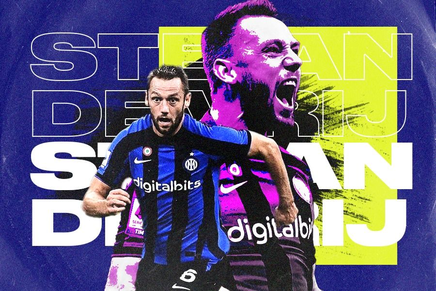 Bek Inter Milan, Stefan de Vrij. (Jovi Arnanda/Skor.id)