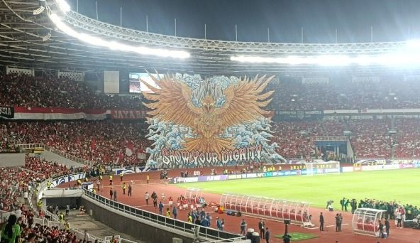 Dukungan suporter Indonesia.