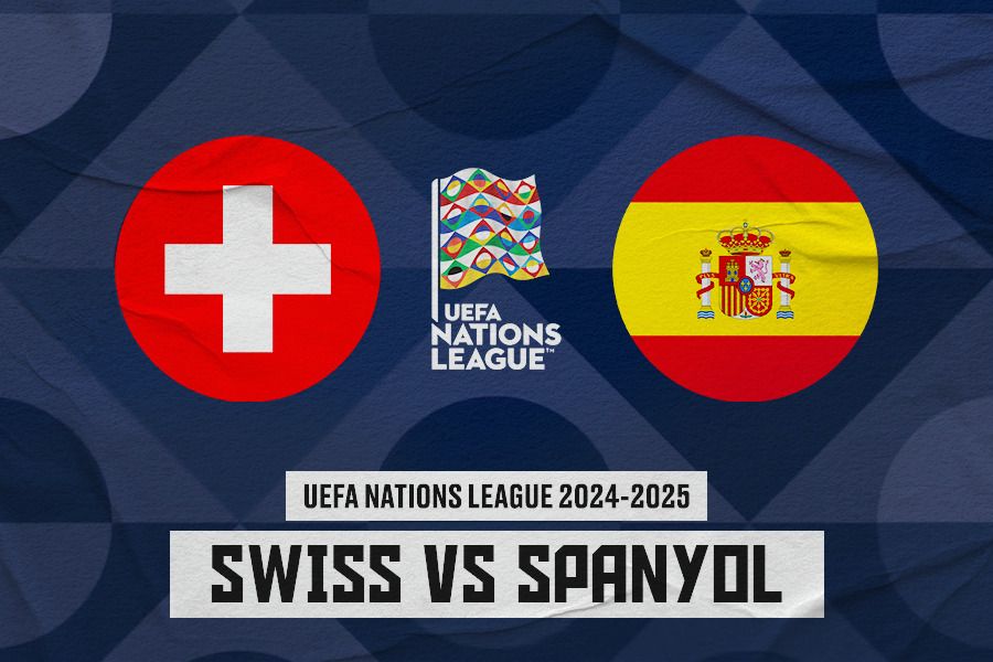 Swiss vs Portugal duel di UEFA Nations League 2024-2025. (Jovi Arnanda/Skor.id).