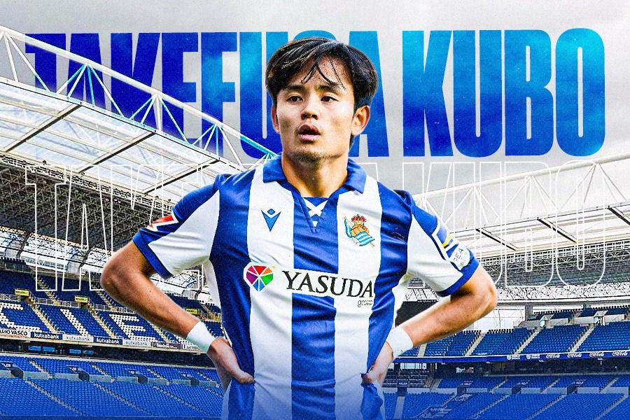 Pemain Real Sociedad, Takefusa Kubo. (LaLiga/Dede Sopatal Mauladi/Skor.id).