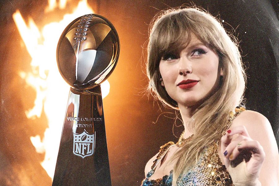 Taylor Swift hingga saat ini belum pernah tampil di halftime show Super Bowl yang terkenal itu. (Jovi Arnanda/Skor.id)