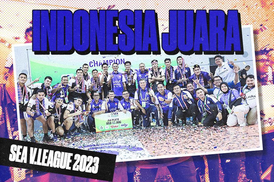 Tim voli putra Indonesia juara Seri 1 SEA V.League 2023
