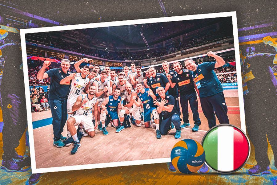 Tim voli putra Itallia di VNL 2023