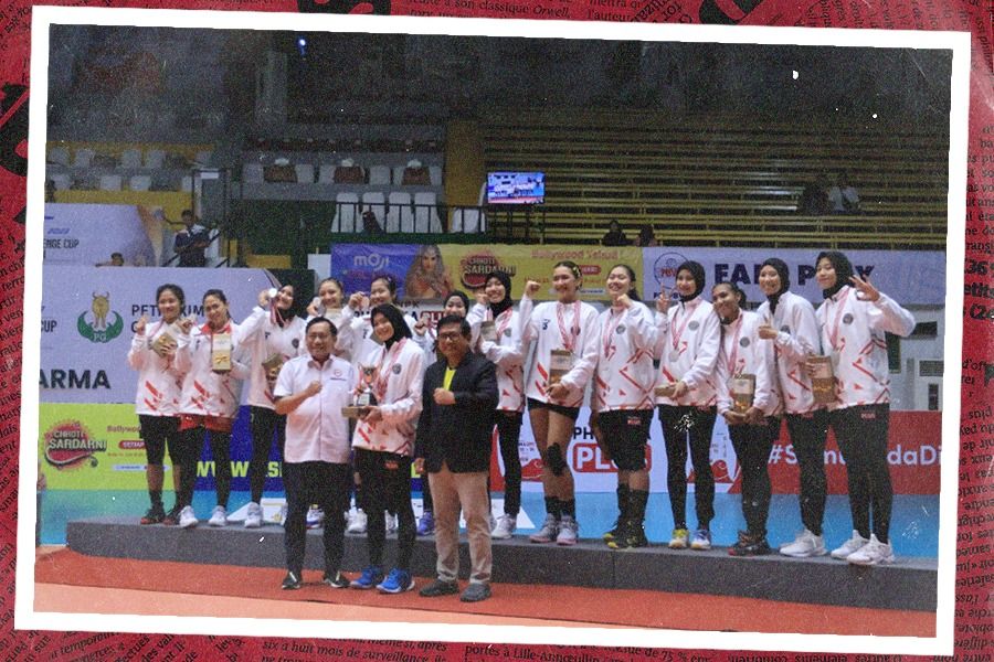 Tim voli putri Indonesia runner up AVC Challenge Cup 2023