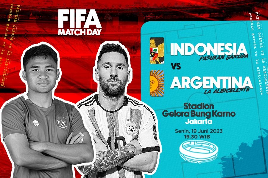 Timnas Indonesia vs Argentina FIFA Matchday 19 Juni 2023. (Deni Sulaeman/Skor.id)