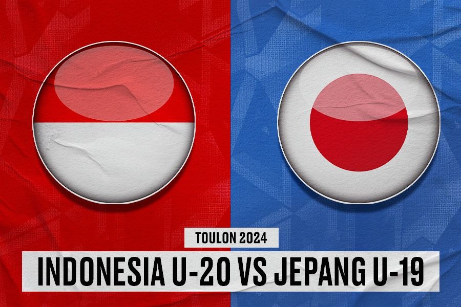 Timnas U-20 Indonesia vs Jepang U-19 di Turnamen Toulon 2024 pada 8 Juni 2024. (Yusuf/Skor.id)