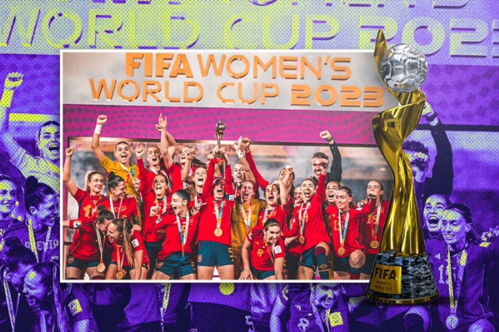 Timnas Wanita Spanyol saat juara Piala Dunia Wanita 2023. (Hendy AS/Skor.id)