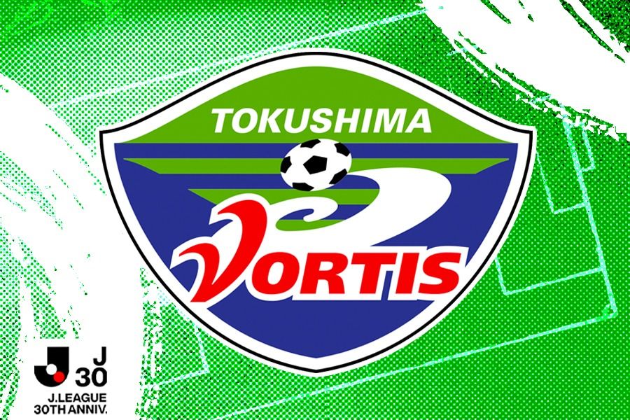 Logo klub Jepang, Tokushima Vortis. (Deni Sulaeman/Skor.id)