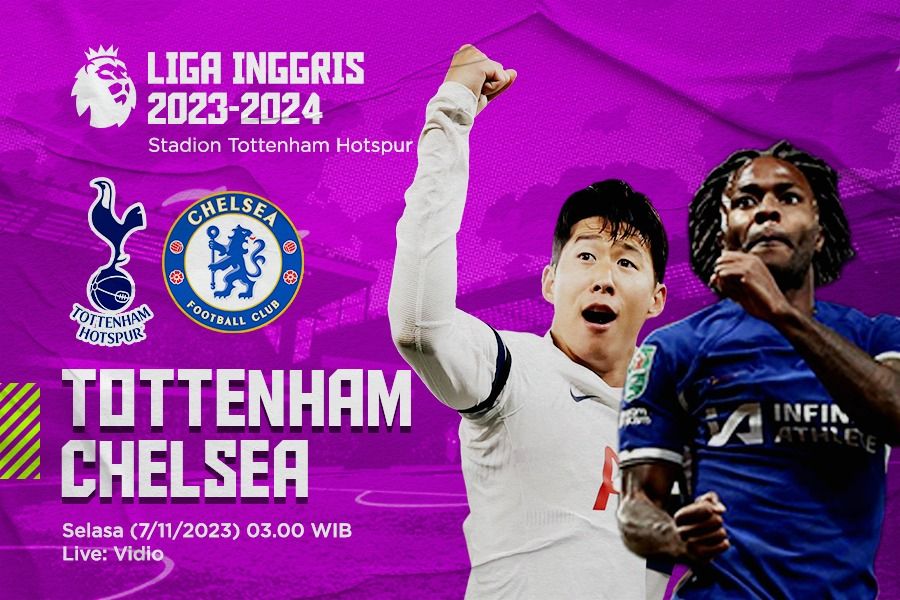 Prediksi dan Link Live Streaming Tottenham Hotspur vs Chelsea di Liga Inggris 2023-2024