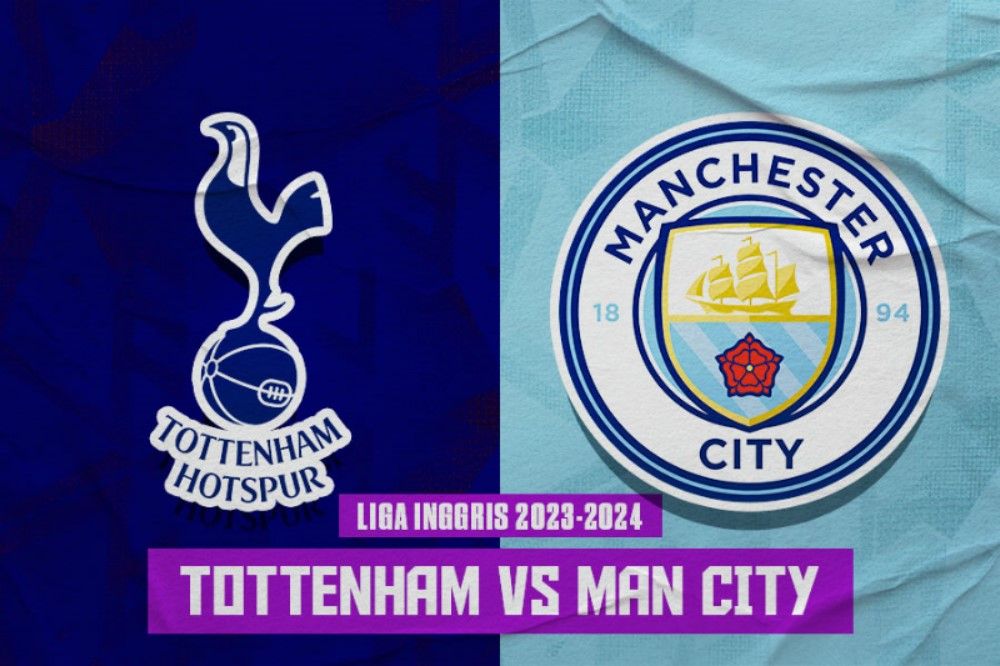 Laga Tottenham Hotspur vs Manchester City di Liga Inggris 2023-2024. (Hendy Andika/Skor.id).