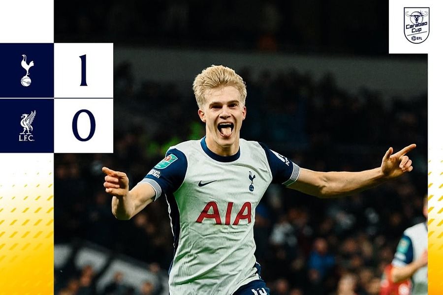 Tottenham Hotspur kalahkan Liverpool di Piala Liga Inggris. (Rahmat Ari Hidayat/Skor.id).